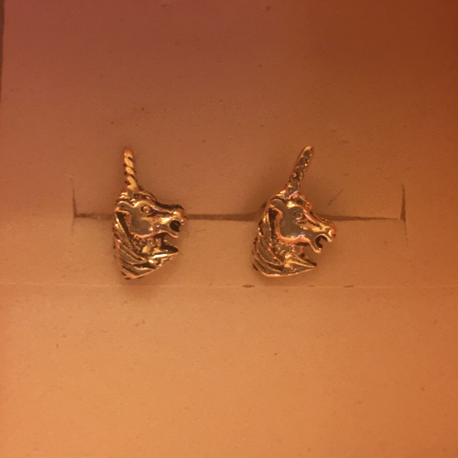 Earring Studs 925 silver unicorns 