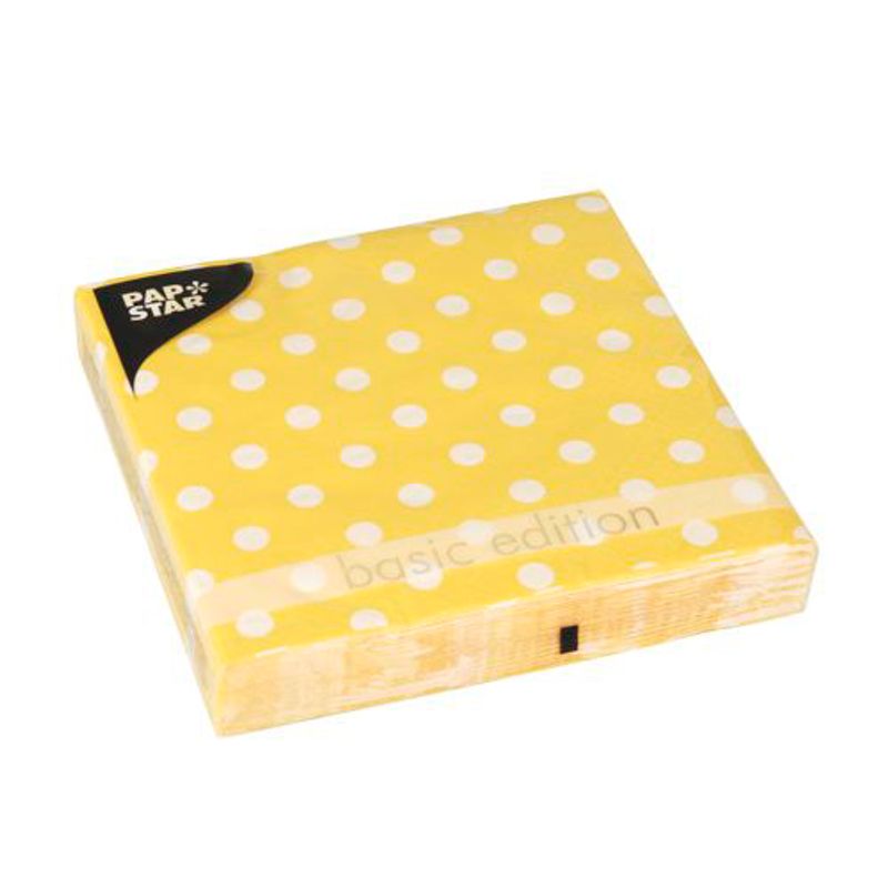 33 x 33 cm 3-lagig /"Happy Smiley/" Party Servietten Smiley Servietten