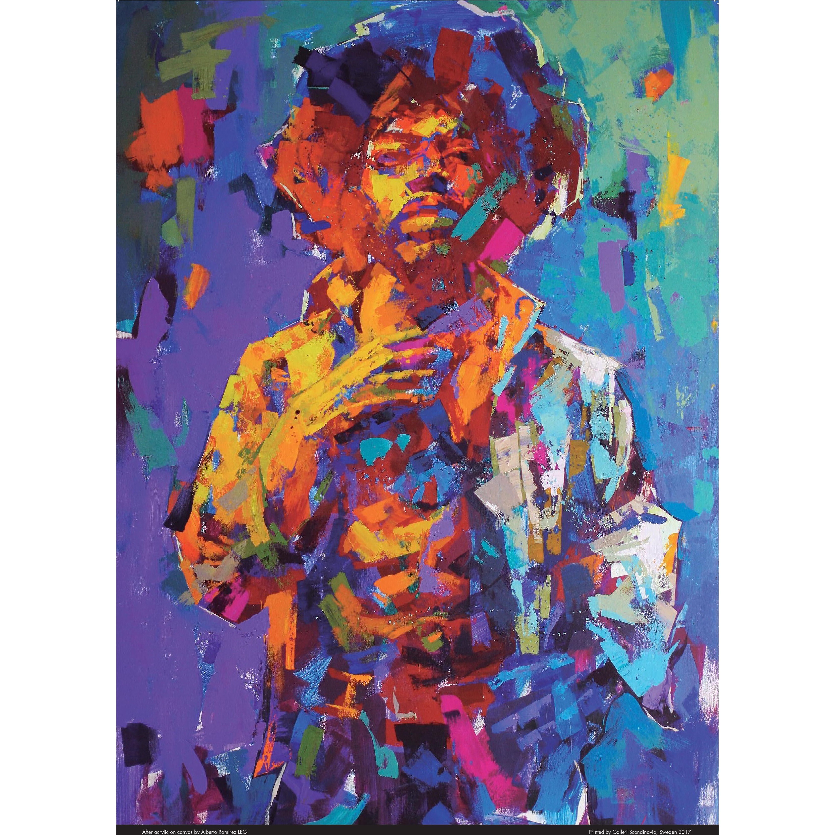 "Jimi Hendrix" Limited Edition Poster by LEG. 50x70 cm