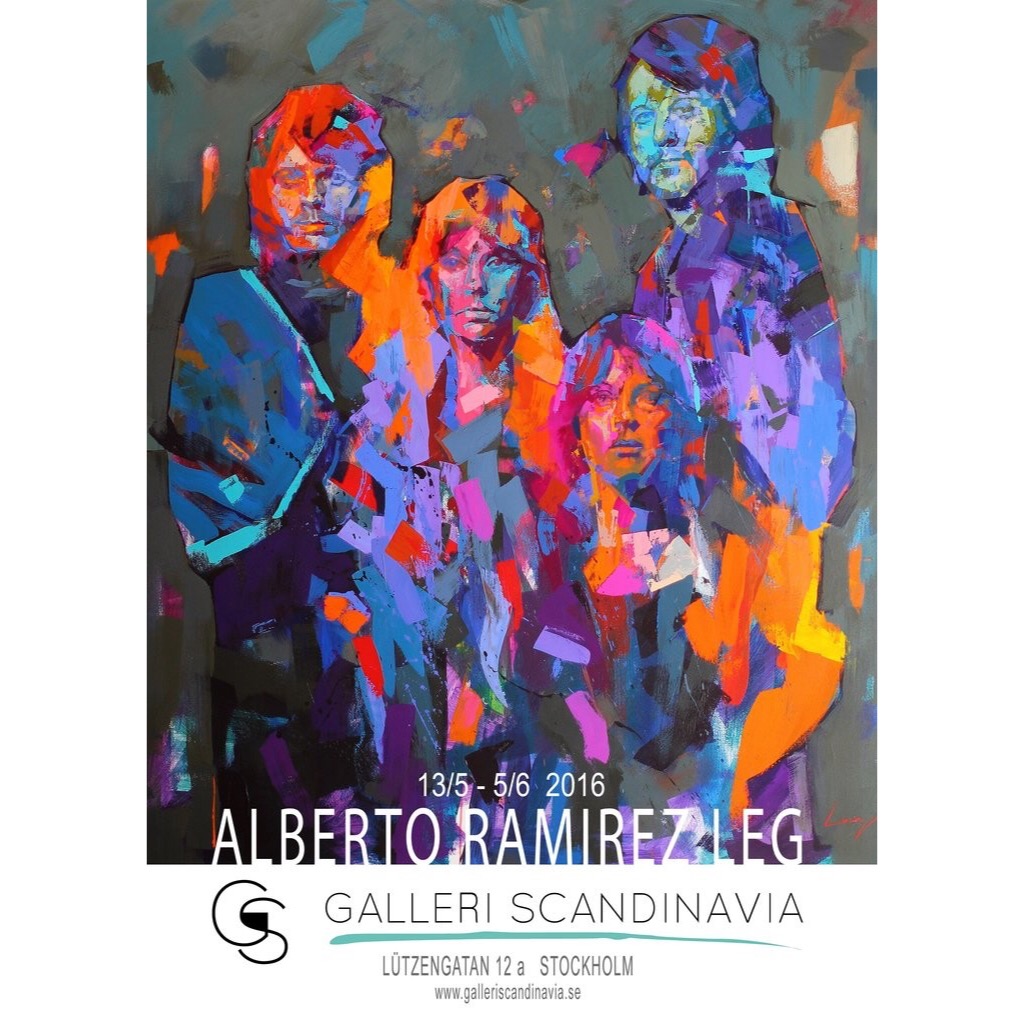 "ABBA" Signed exhibitionposter by Alberto Ramirez LEG 50 x 70 cm
