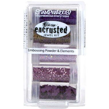 Embossing Powder EJK04 Encrusted Jewel Purple Kit