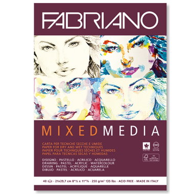 Fabriano Mixed Media Papirblokk A4