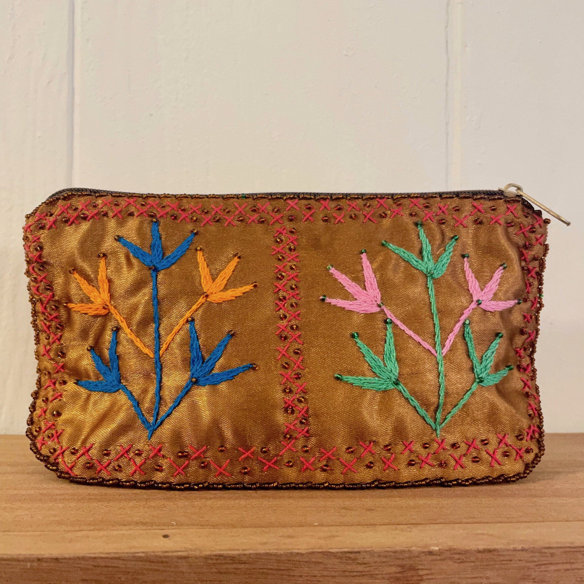 Bedouin Floral Embroidered Makeup Bags – Various Colours 