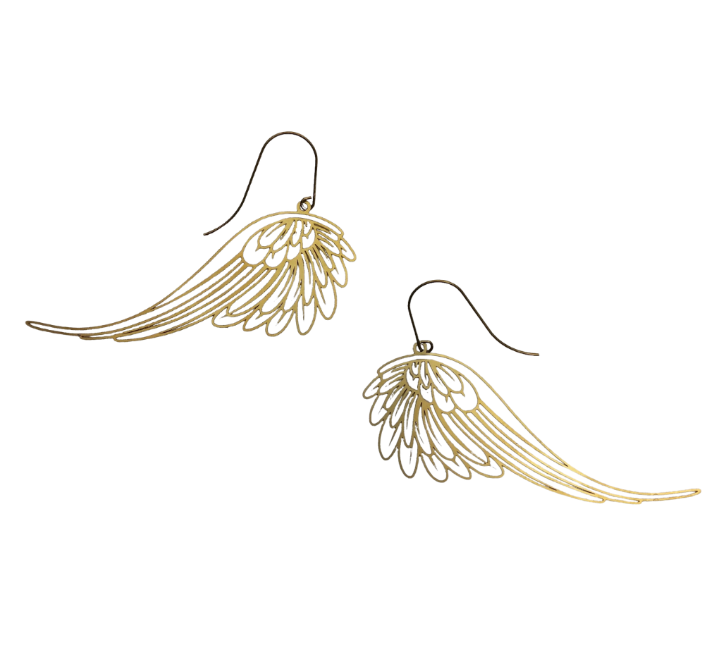 Irth Brass Wing Earrings