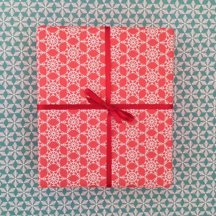 Snowflake Gift Wrap by Elvira van Vredenburgh