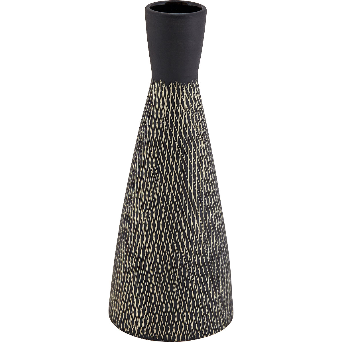 Liv Black & White Carol Hourglass Vase 