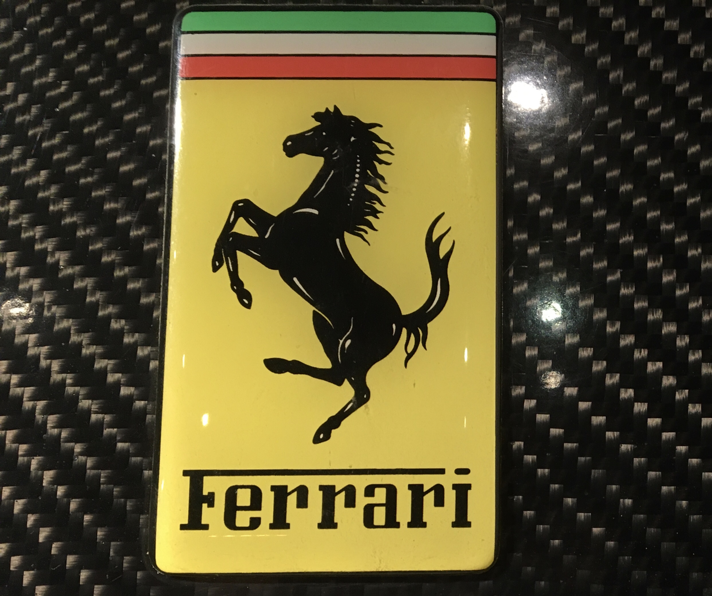 Ferrari Rectangular Bolded Sticker