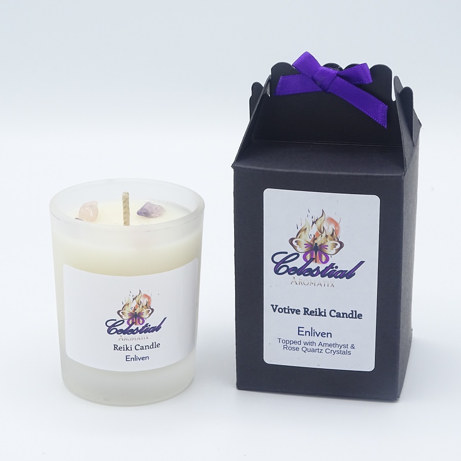 Enliven Votive Candle in Frosted Glass