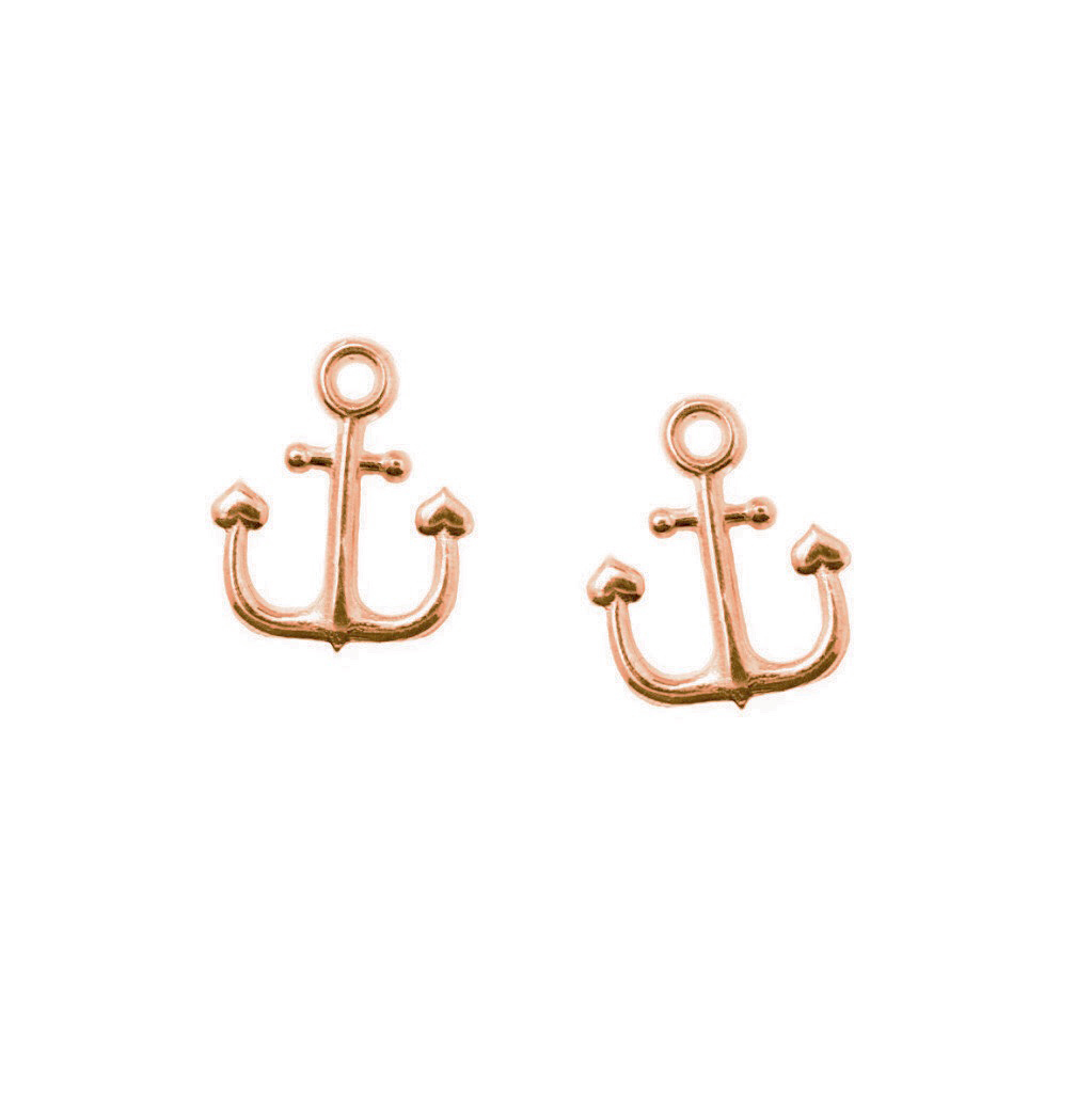 Sailor in Love earrings, 14k rose gold | nappikorvakorut
