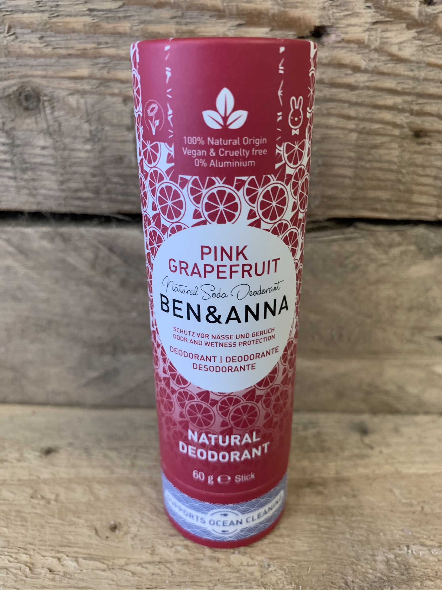 Ben & Anna Pink Grapefruit Natural Deodorant Stick