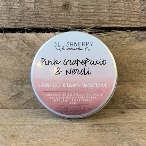 Pink Grapefruit and Neroli Blushberry Botanticals Natural Cream Deodorant 