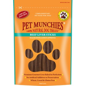 Pet Munchies Beef Liver Sticks 90g