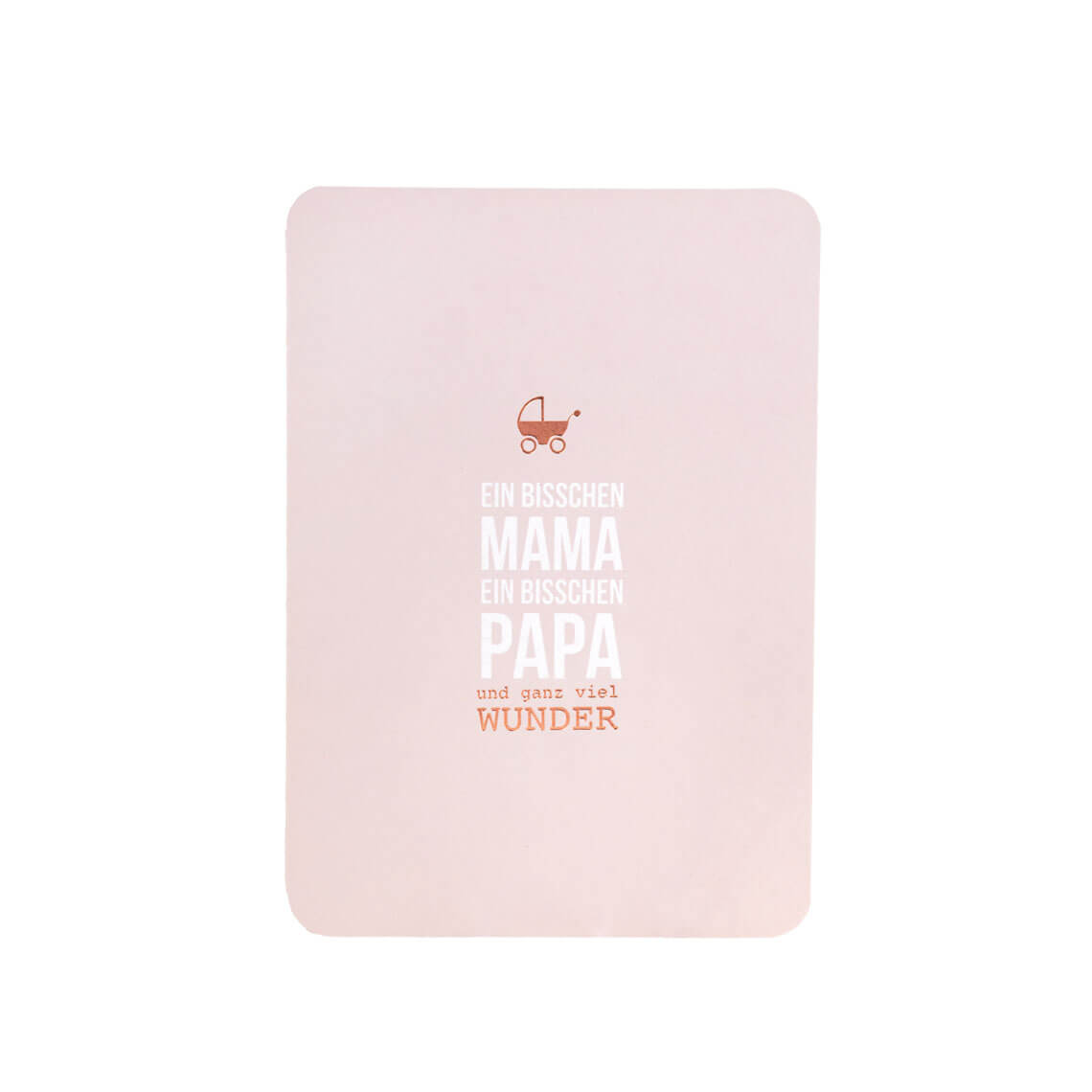 Geburtskarte - Baby Karte "Ein bisschen Mama" - räder