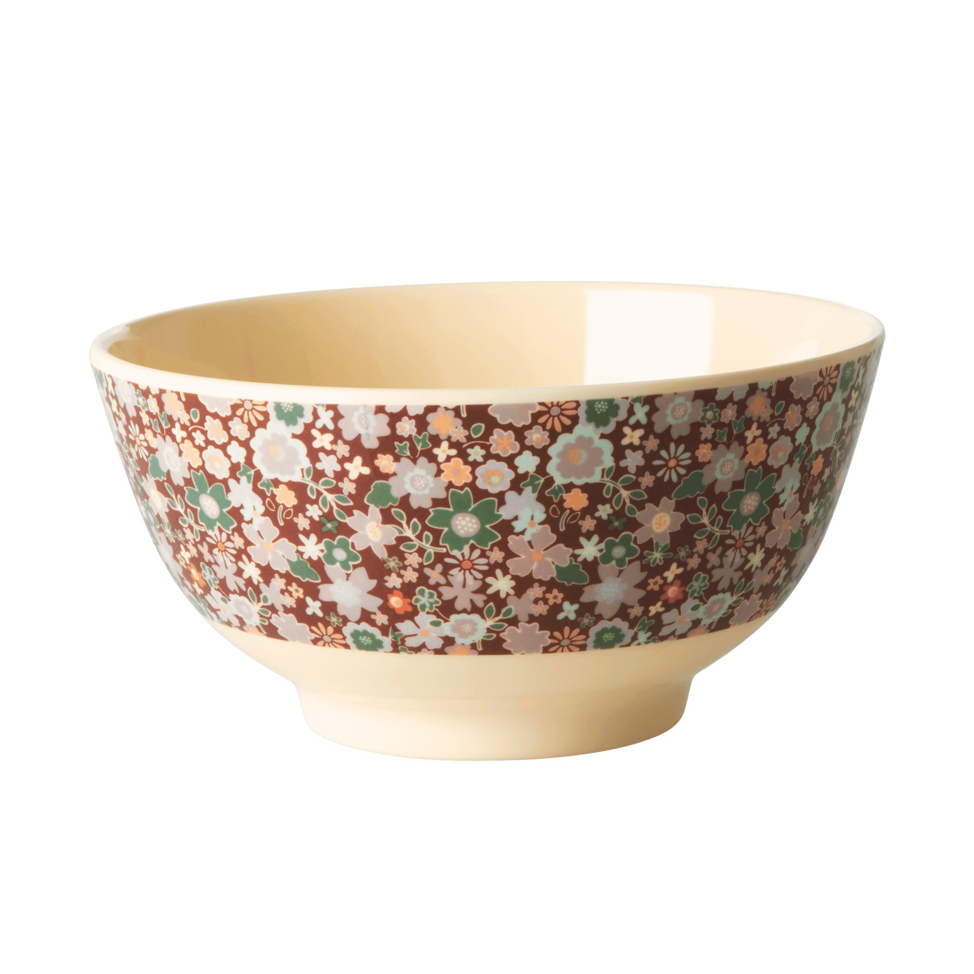 Medium Melamine Bowl - Floral Print - rice