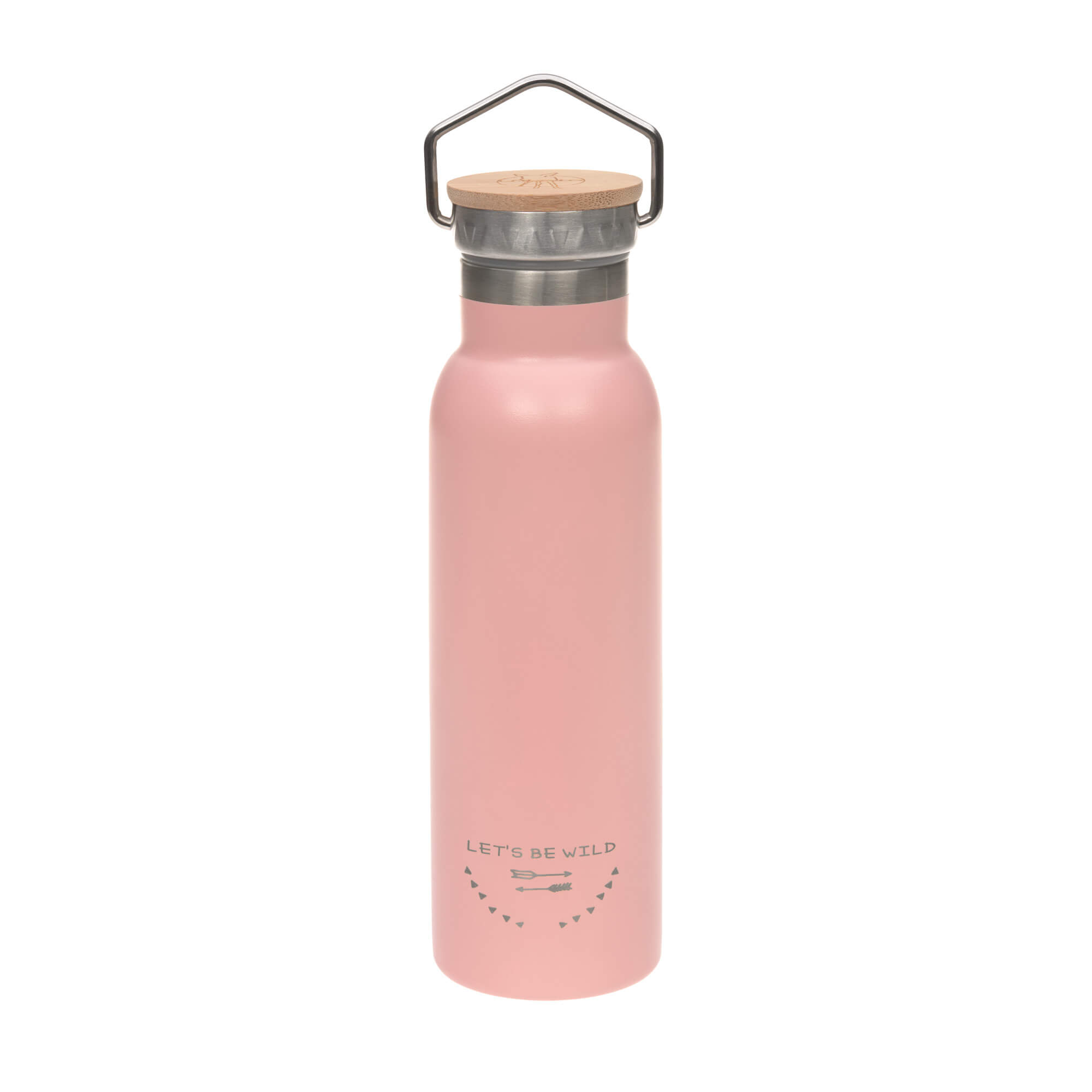 Kinder Trinkflasche Edelstahl (460 ml - isoliert) - Adventure Rose - Lässig