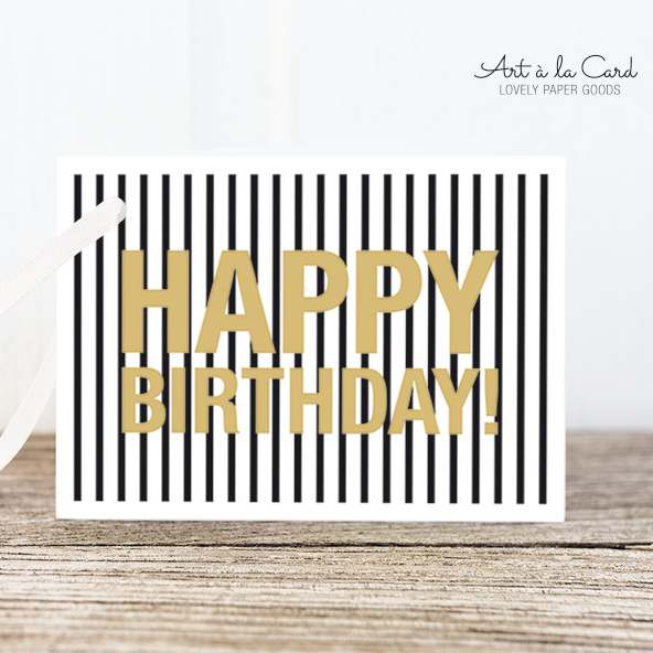 Geschenkanhänger - Happy Birthday - Geburtstag - Art a la Card