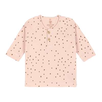 Baby Langarmshirt - Dots powder pink - Lässig
