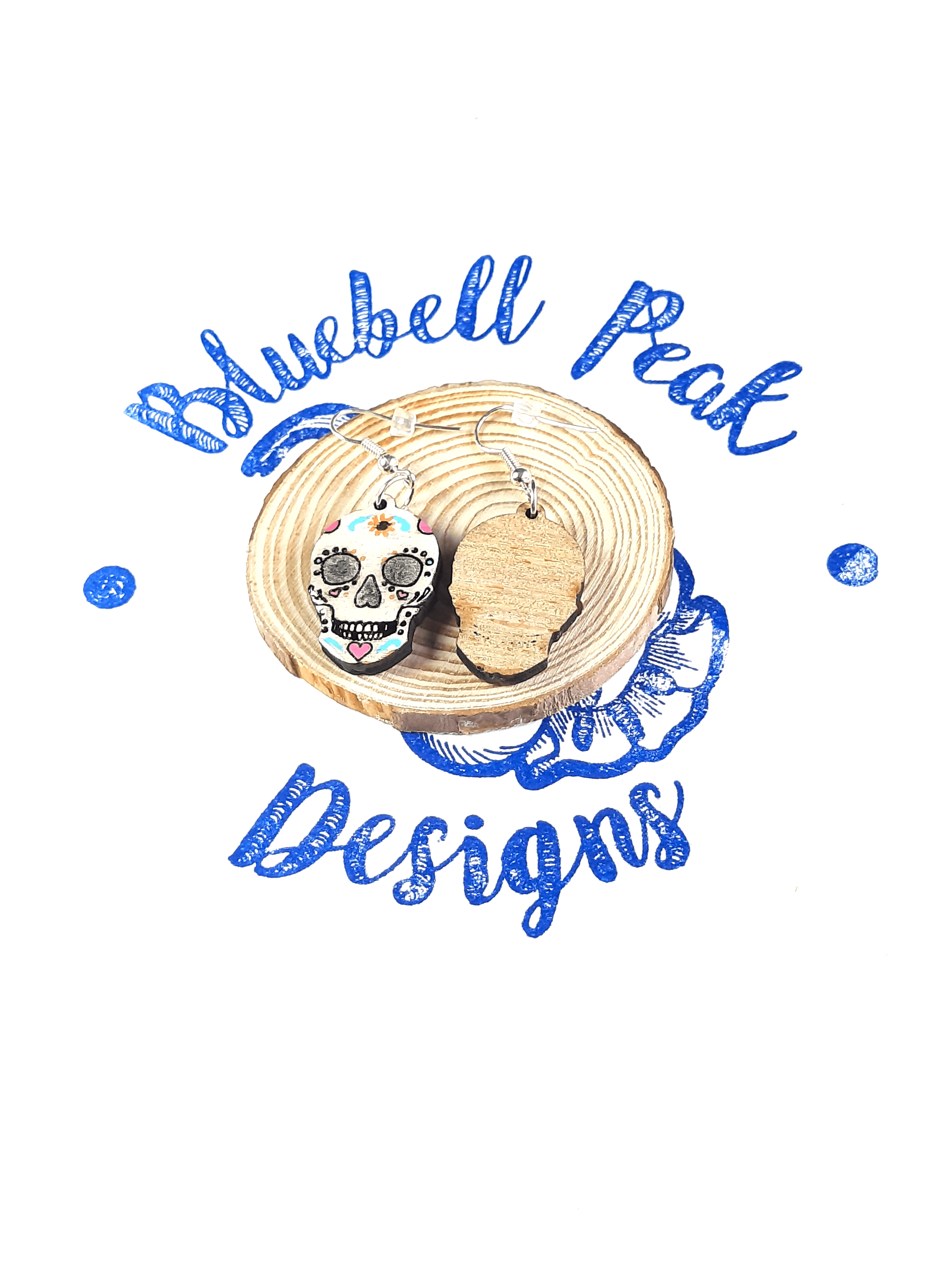 Sugar Skull - Drop Earrings