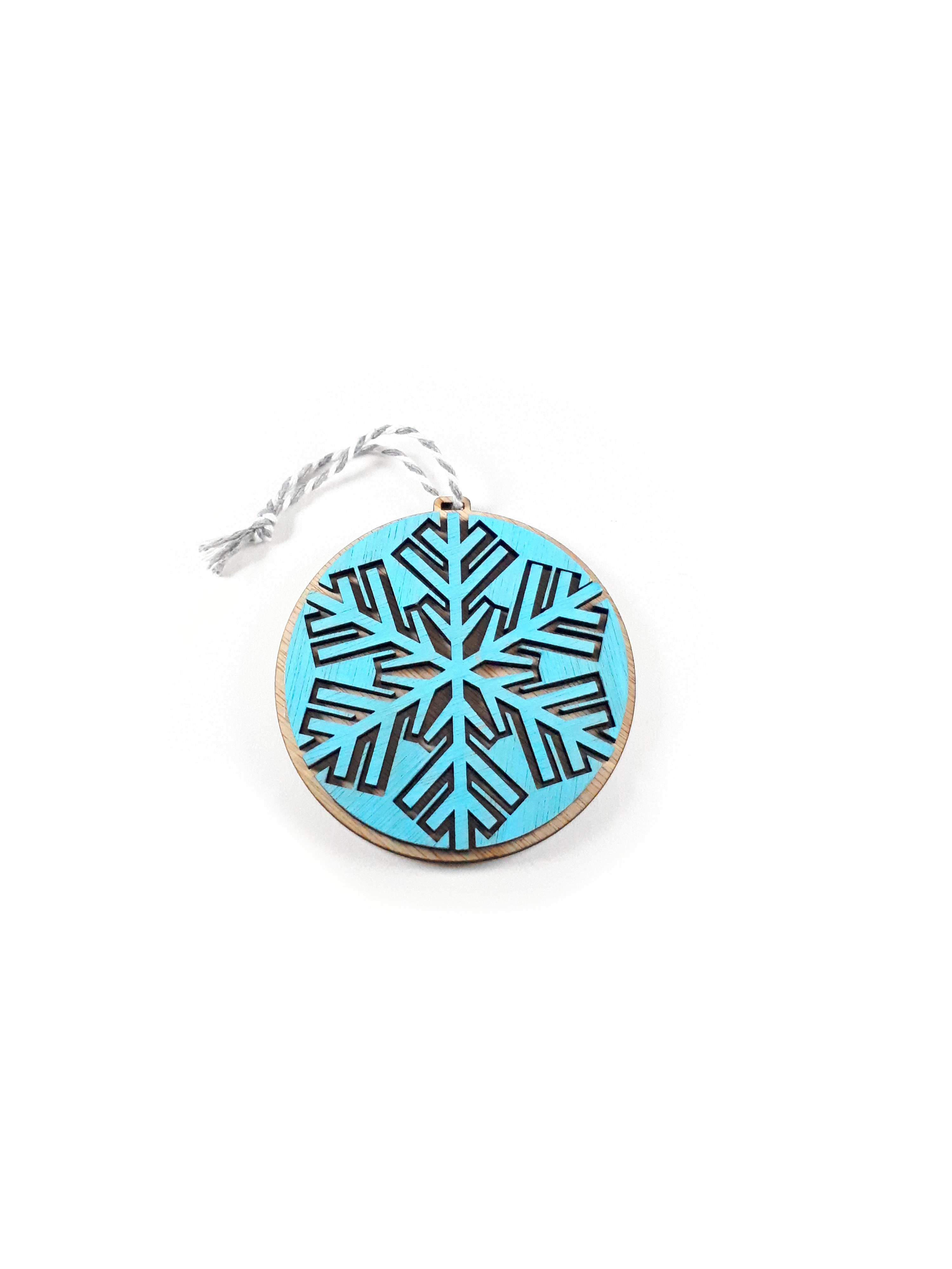 Painted Snowflake Baubles