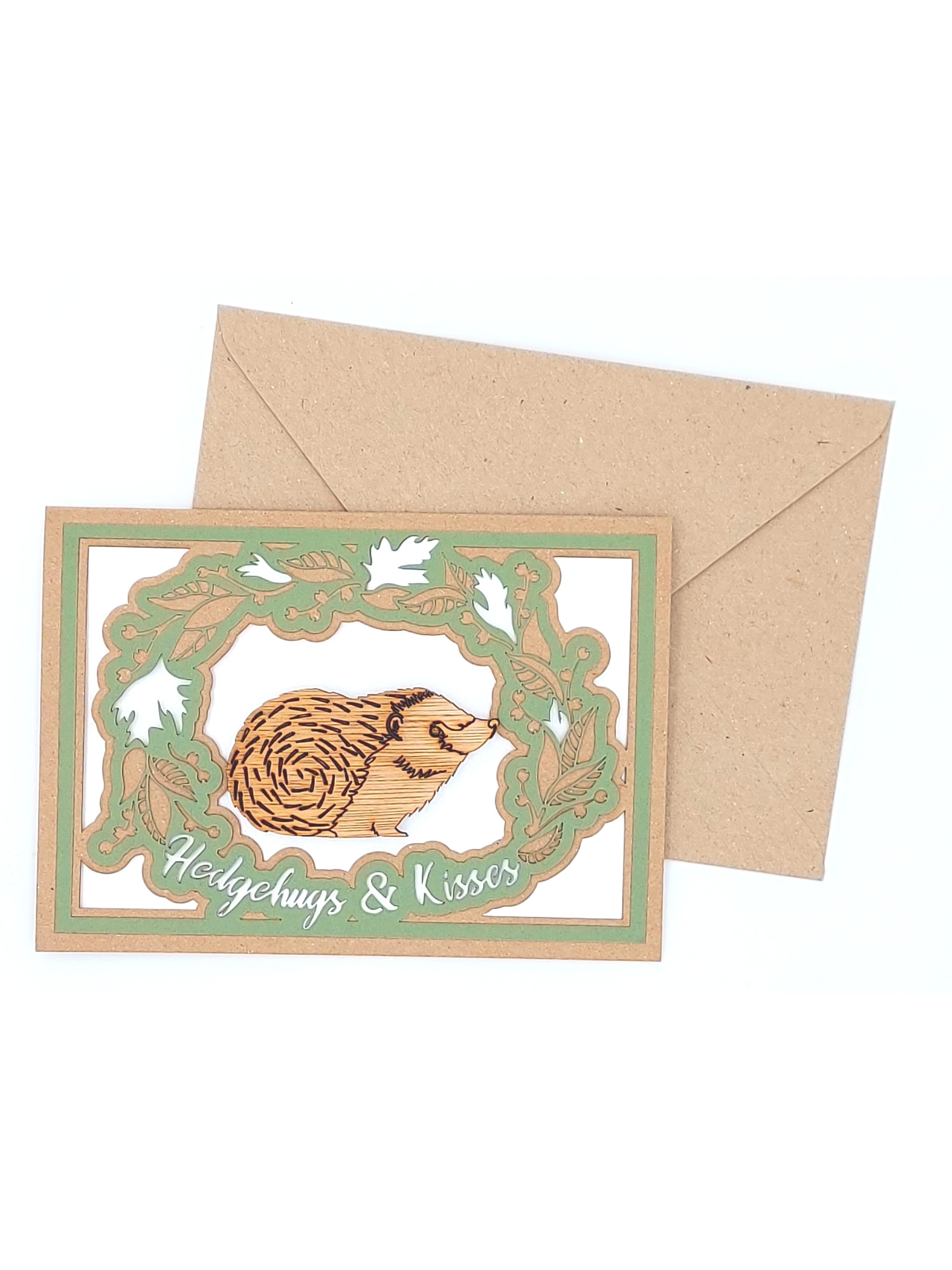Hedgehugs and Kisses Card