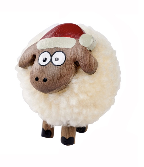 Santa sheep Pom Pom mini