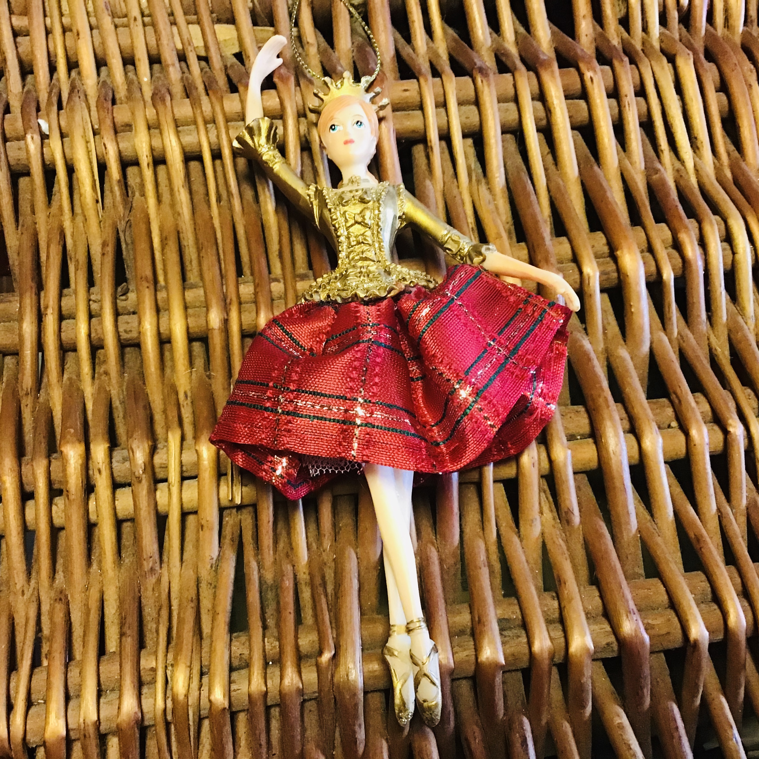 Tartan fairy 3 assorted Tinsel & Tartan