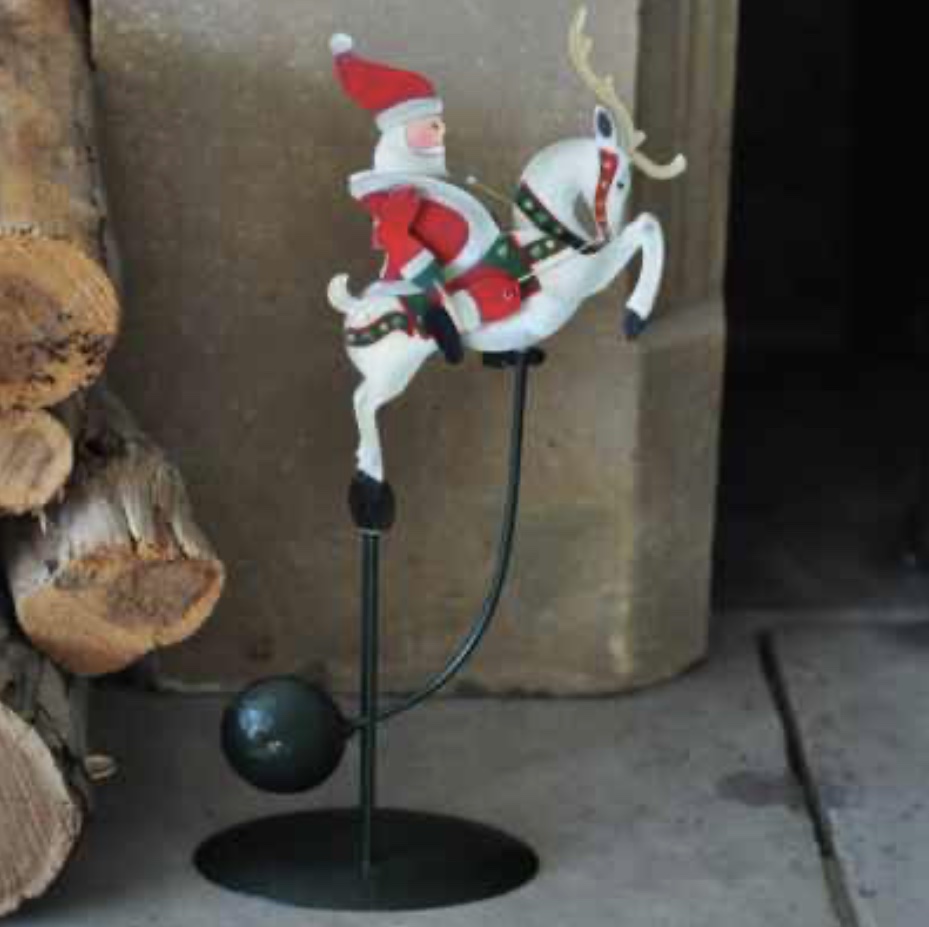 Rocking Santa And Rudolf