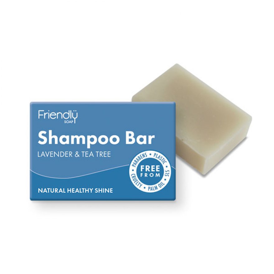Friendly Lavender & Tea Tree Shampoo Bar 95G (friendly soaps)