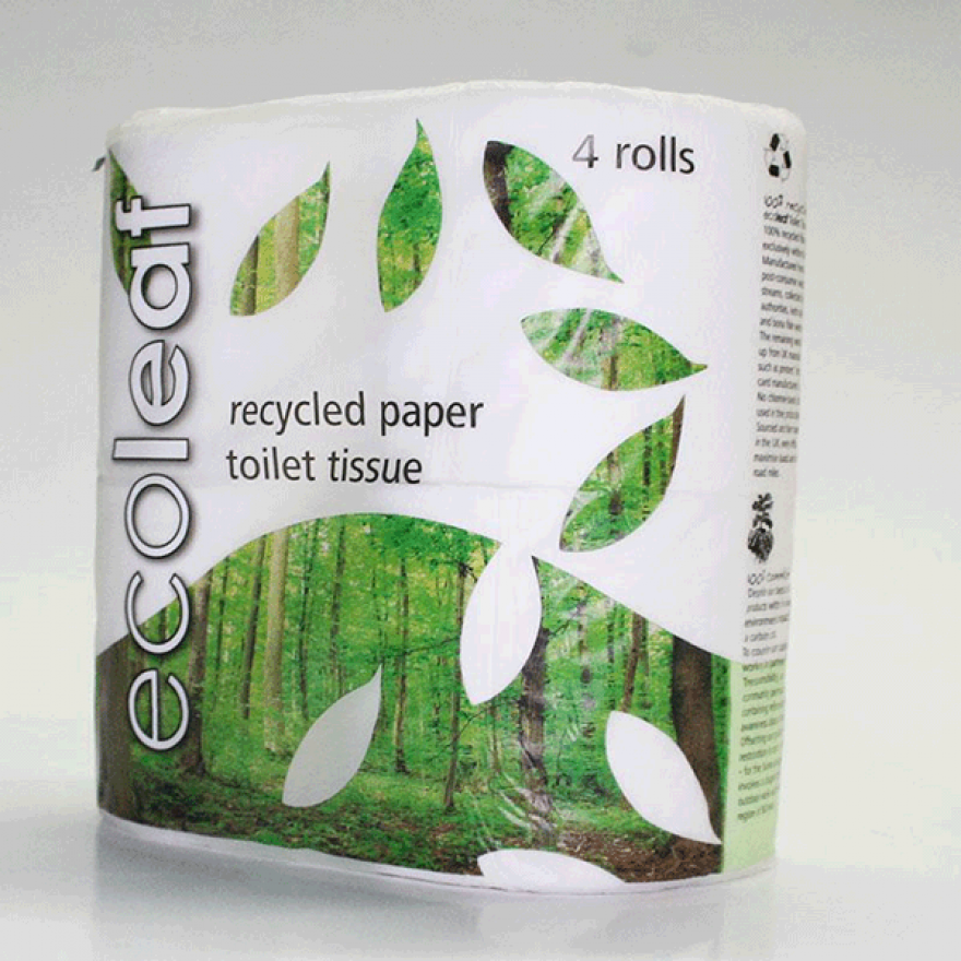 EcoLeaf 4 Pack Toilet Roll 