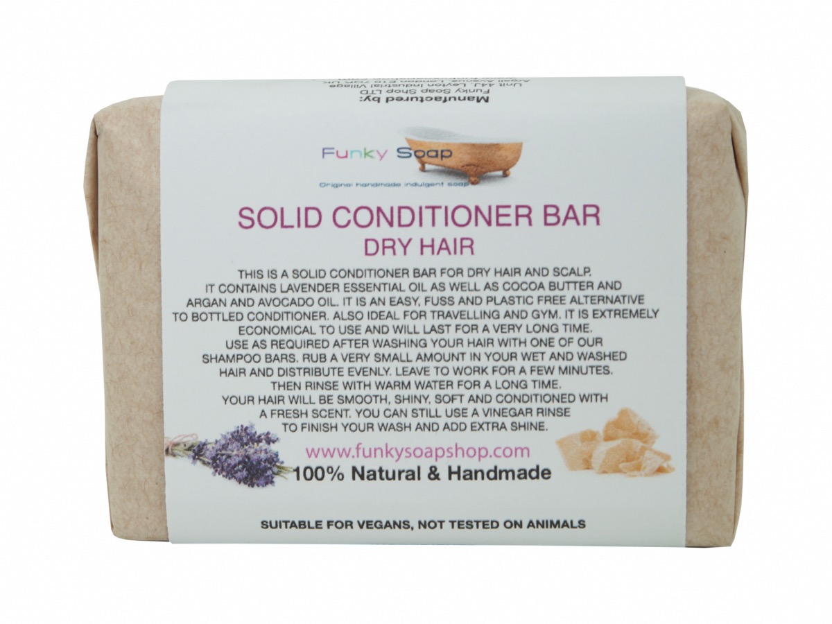 Solid Conditioner Bar For Dry Hair 95G