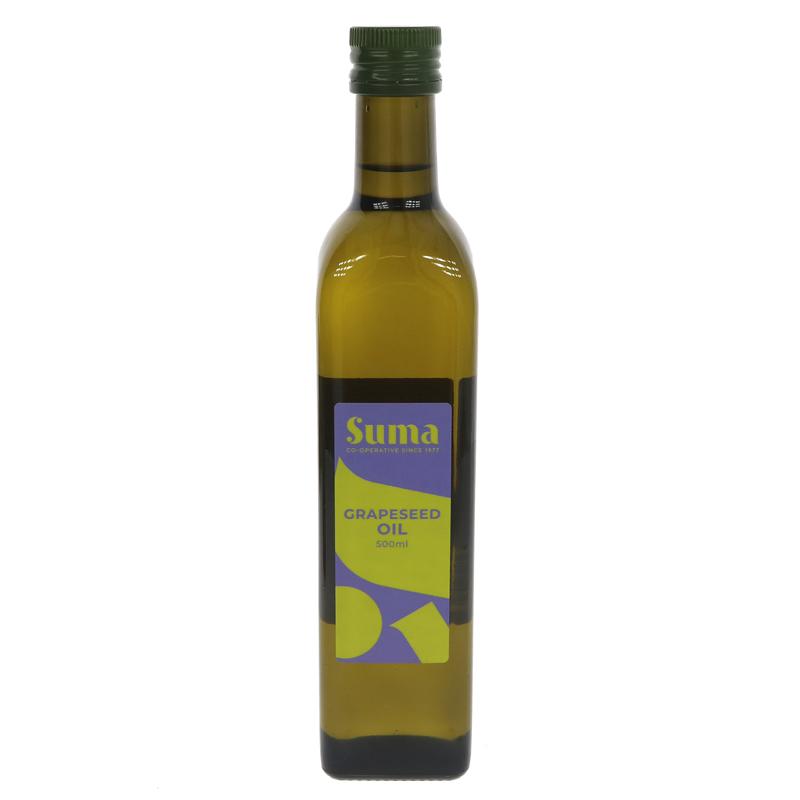 Grape Seed Oil (Suma) 500ML bottle