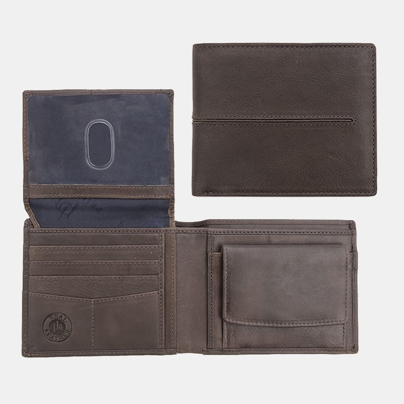 Woodsman RFID Trifold Leather Wallet 3901