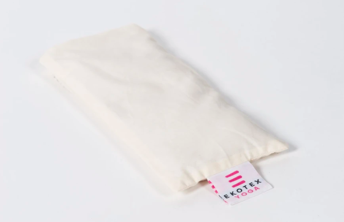 Organic Cotton Eye Pillow with Flaxseed and Dry Lavender