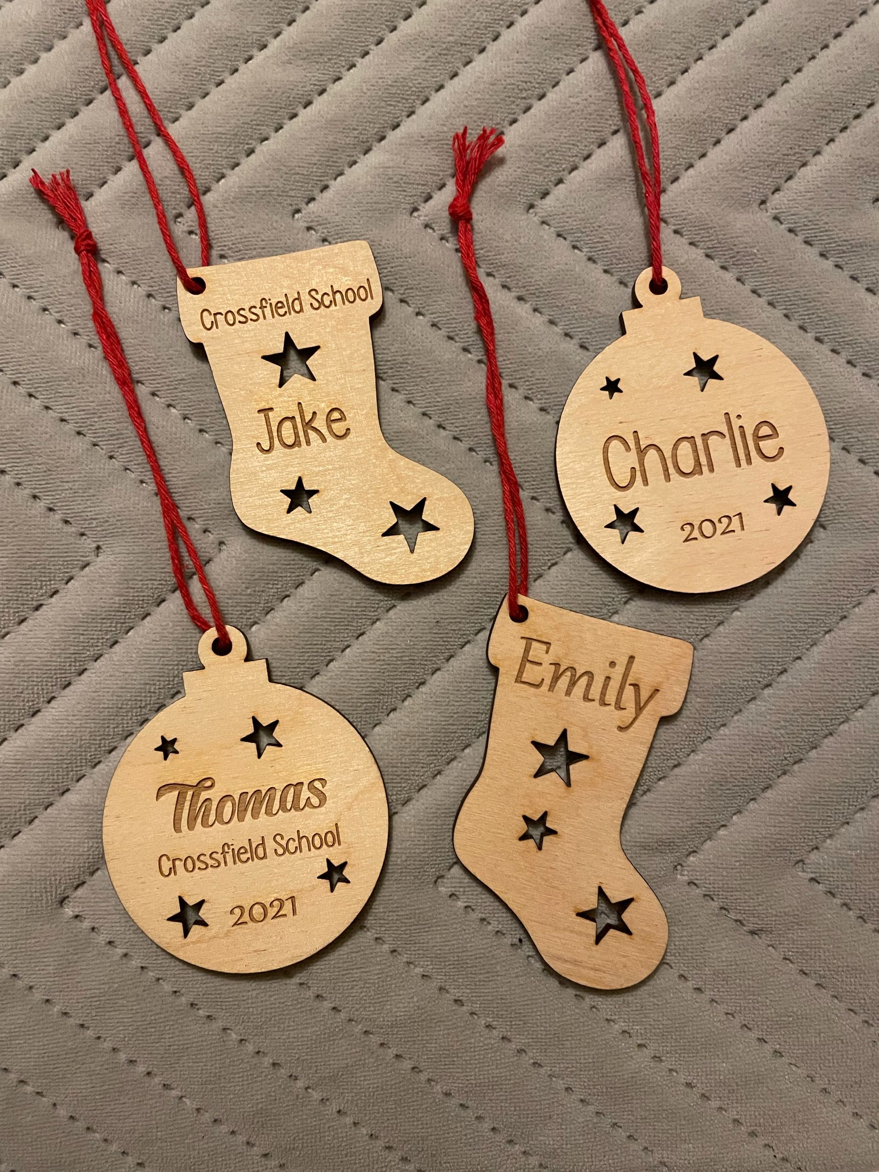 School Offer-Christmas Personalised Decorations