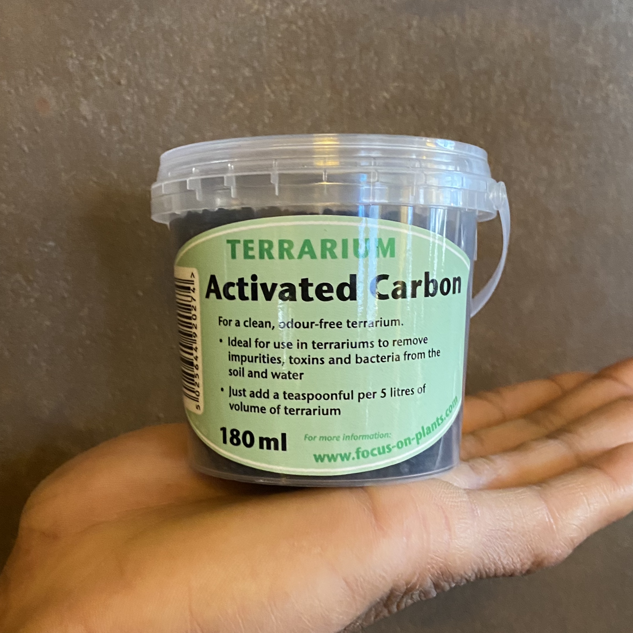 Terrarium Activated Carbon 180ml grow urban.