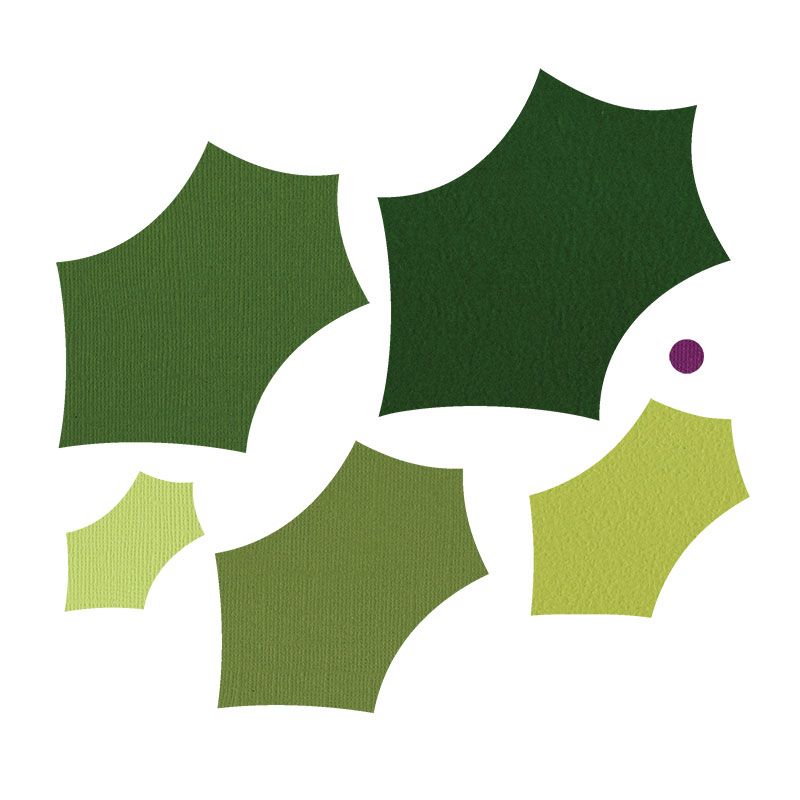 Sizzix Framelits Die - Leaves, Holly & Berry