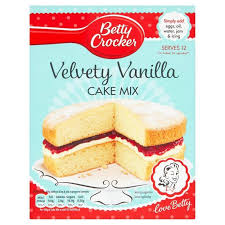 BETTY CROCKER VELVETY VANILLA FOOD CAKE MIX 425G