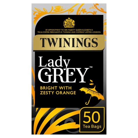 TWININGS LADY GREY 50 TEA BAGS 150G