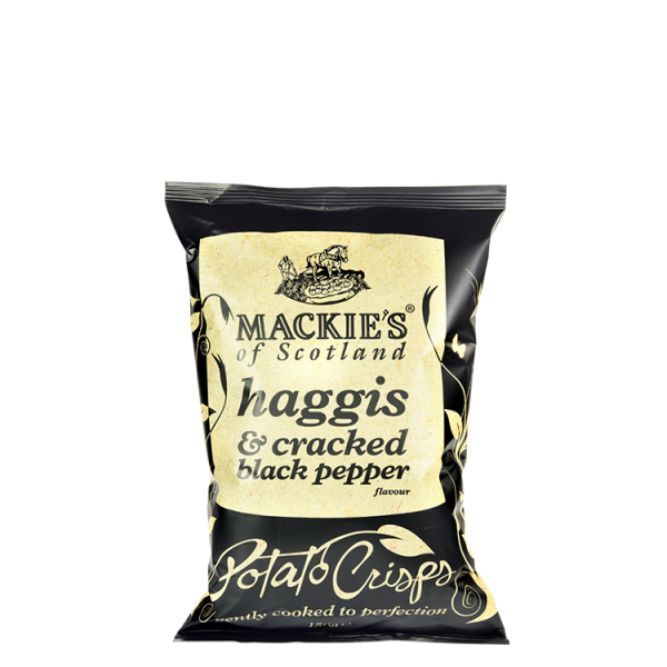 MACKIES HAGGIS & BLACK PEPPER CRISPS 40G