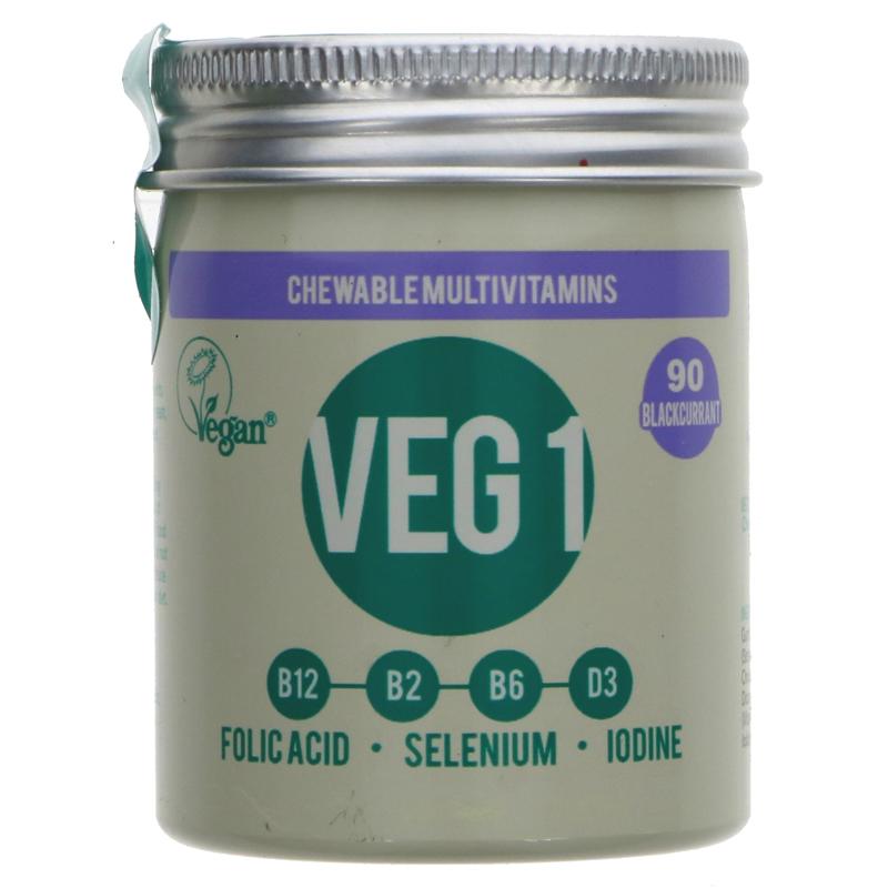 Vegan Society - VEG1 Vitamin Tablets Blackcurrant