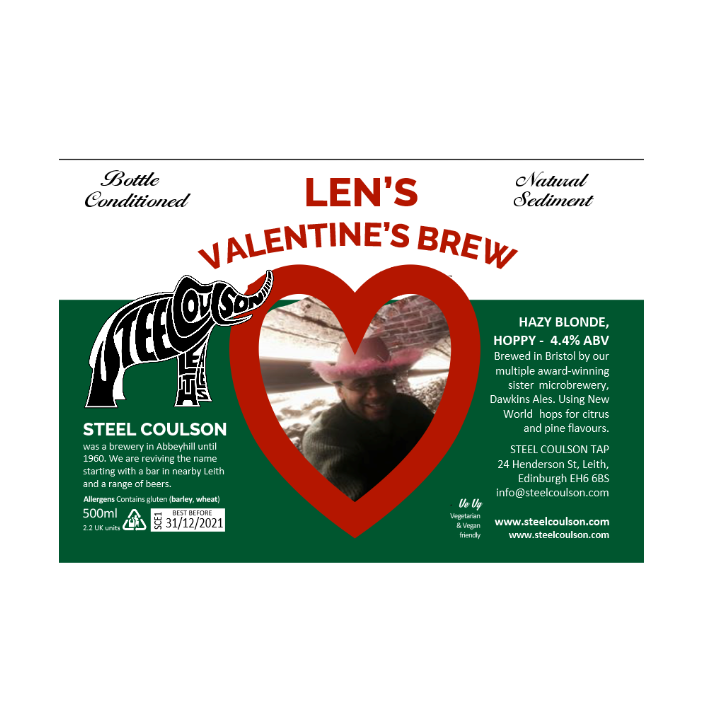 Personalized Valentine's Beer + T-shirt Gift Box