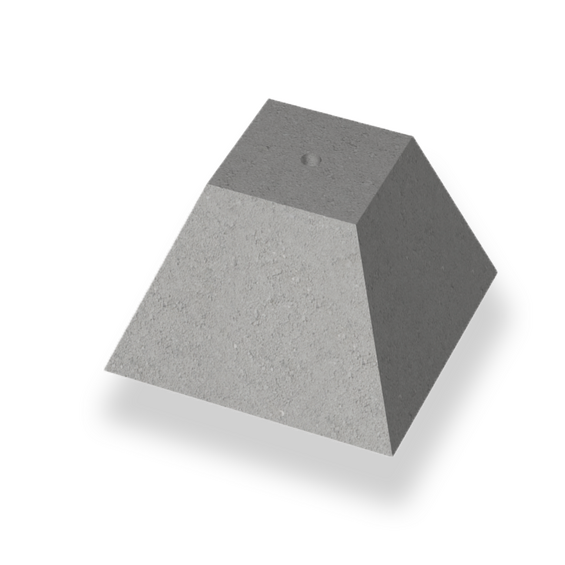 Plint 200 justerbar m20 grå 300x300x200mm - plintar | Råneå Bygghandel