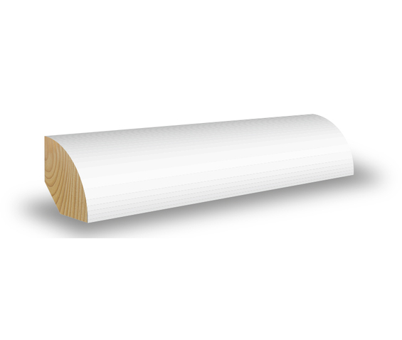 Kvartstav furu vit 15x15x2400mm - Lister | Råneå Bygghandel