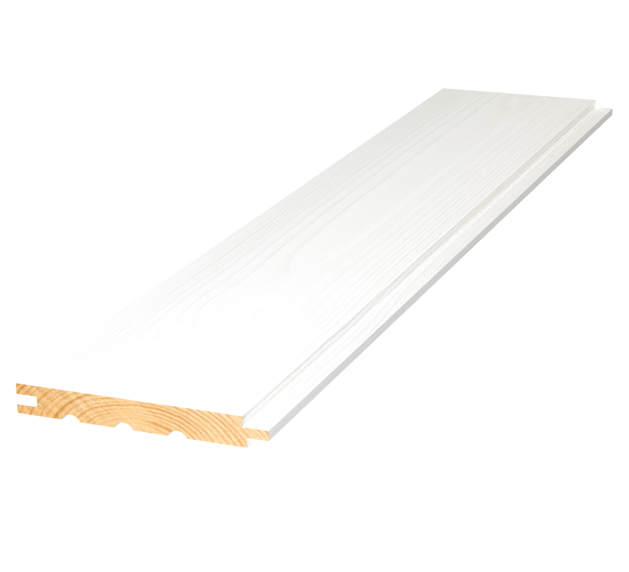 Panel livlig vit s 0500-n furu 13x120x4800mm - Innerpanel | Råneå Bygghandel