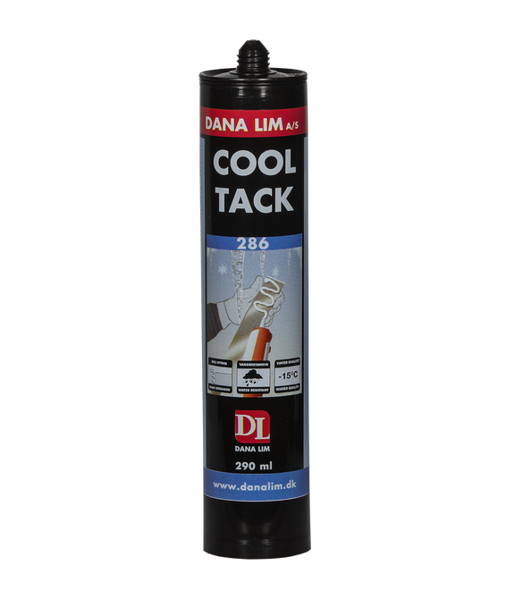 Montagelim cool tack 286 Svart 290ml -  | Råneå Bygghandel