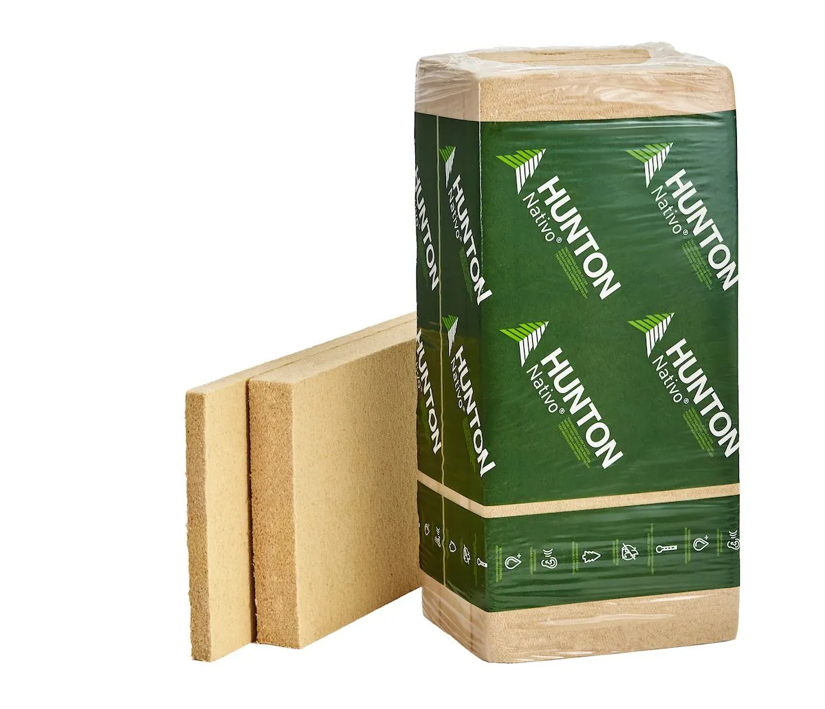 Isolering Hunton Träfiberskivor 120 mm – 2,75 m² - Träfiberisolering | Råneå Bygghandel