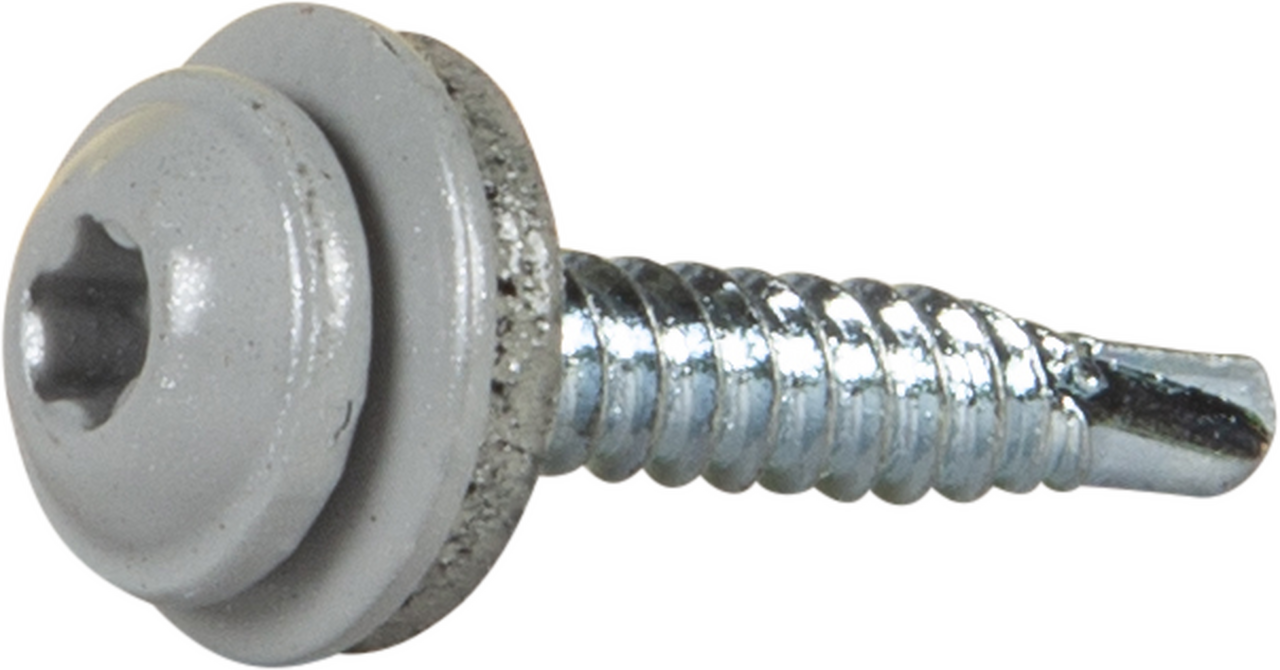 Montageskruv rostfri bricka Silver ral9006 4,2x25