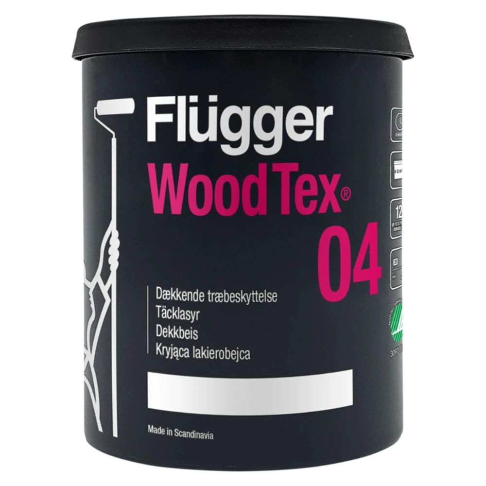 Flügger 04 Wood Tex Vit / Bas 1_0,7 L - Flügger | Råneå Bygghandel
