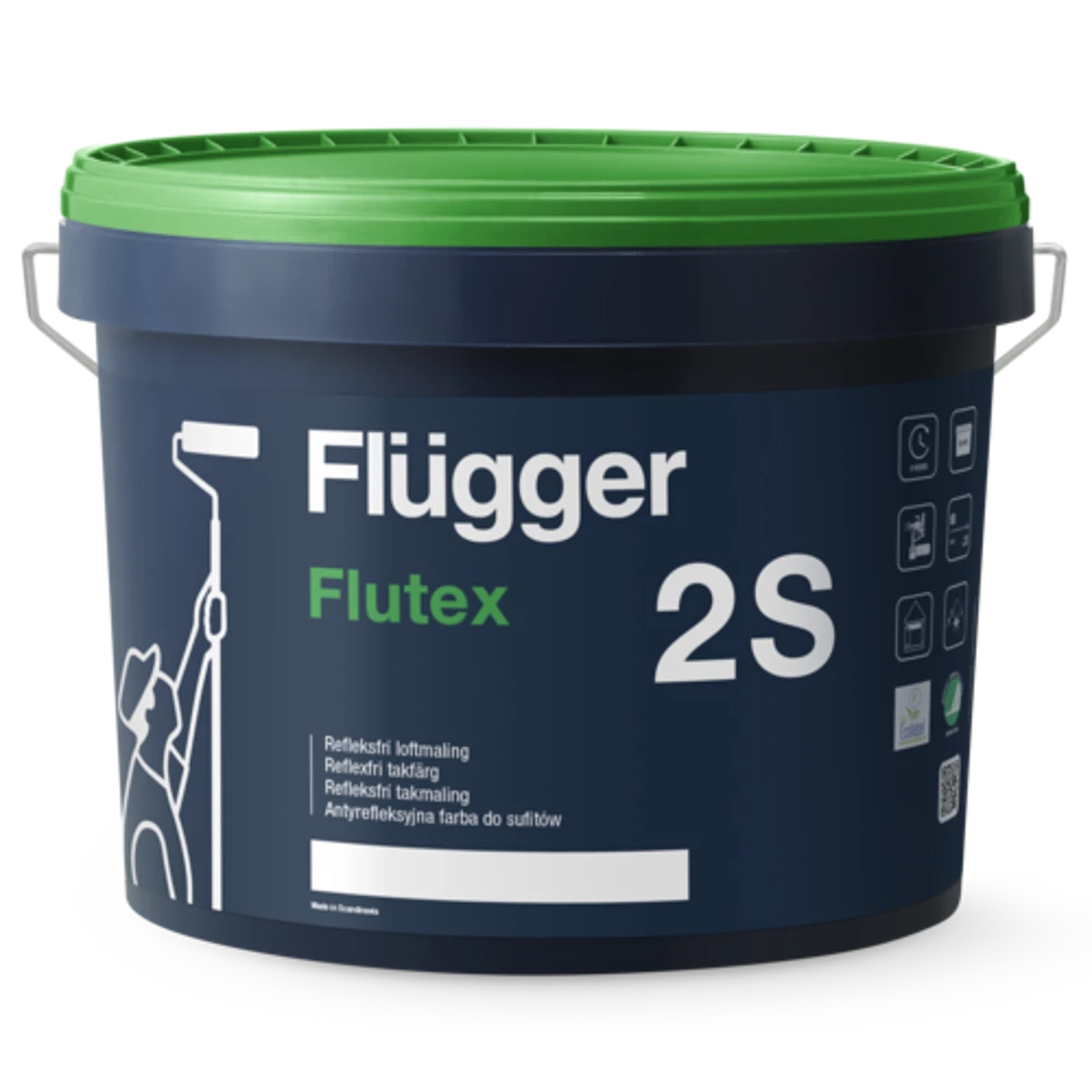 Flügger Flutex 2S Vit_10 L - Flügger | Råneå Bygghandel