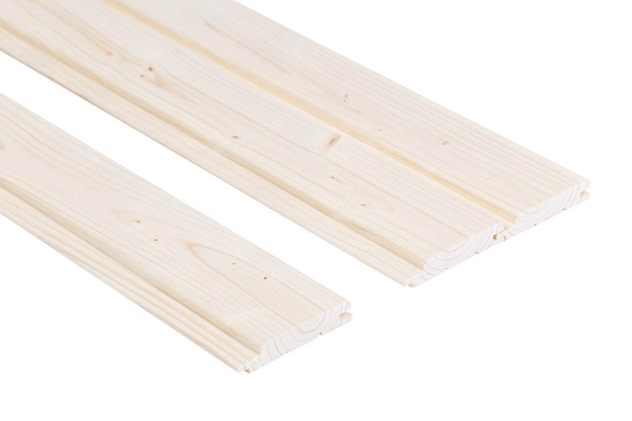 Bastupanel gran stp 15x90mm 2,4m 6st - Innerpanel | Råneå Bygghandel